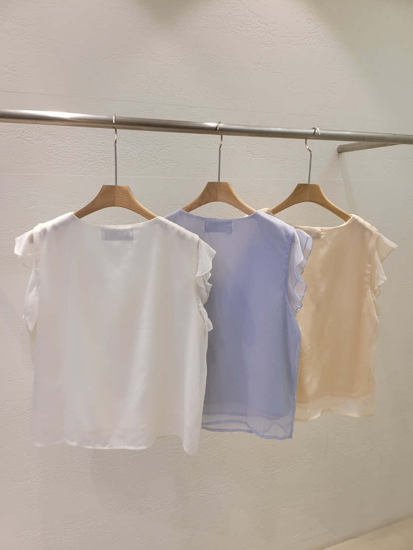 THE OTHER韓國直郵女裝新品推薦人氣職業襯衫蕾絲衫荷葉邊THE OTHER襯衫/蕾絲衫