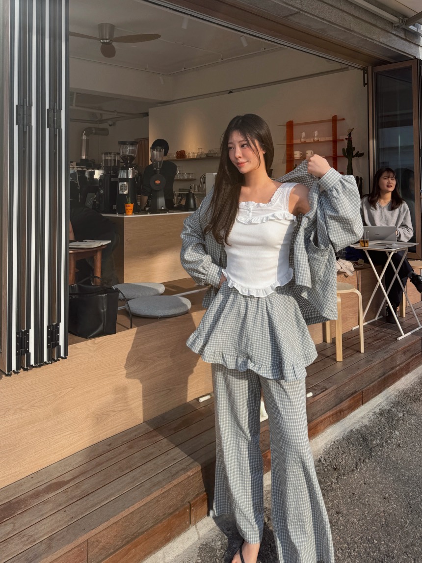 81 MARKET-L韓國直郵實拍女裝新品休閑時尚人氣26春夏裙褲81 MARKET-L裙褲