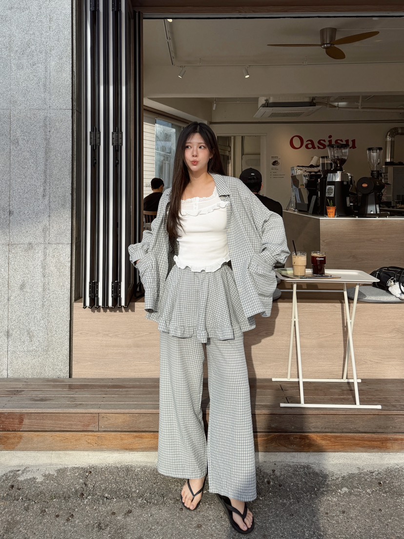 81 MARKET-L韓國直郵實拍女裝新品休閑時尚人氣26春夏裙褲81 MARKET-L裙褲