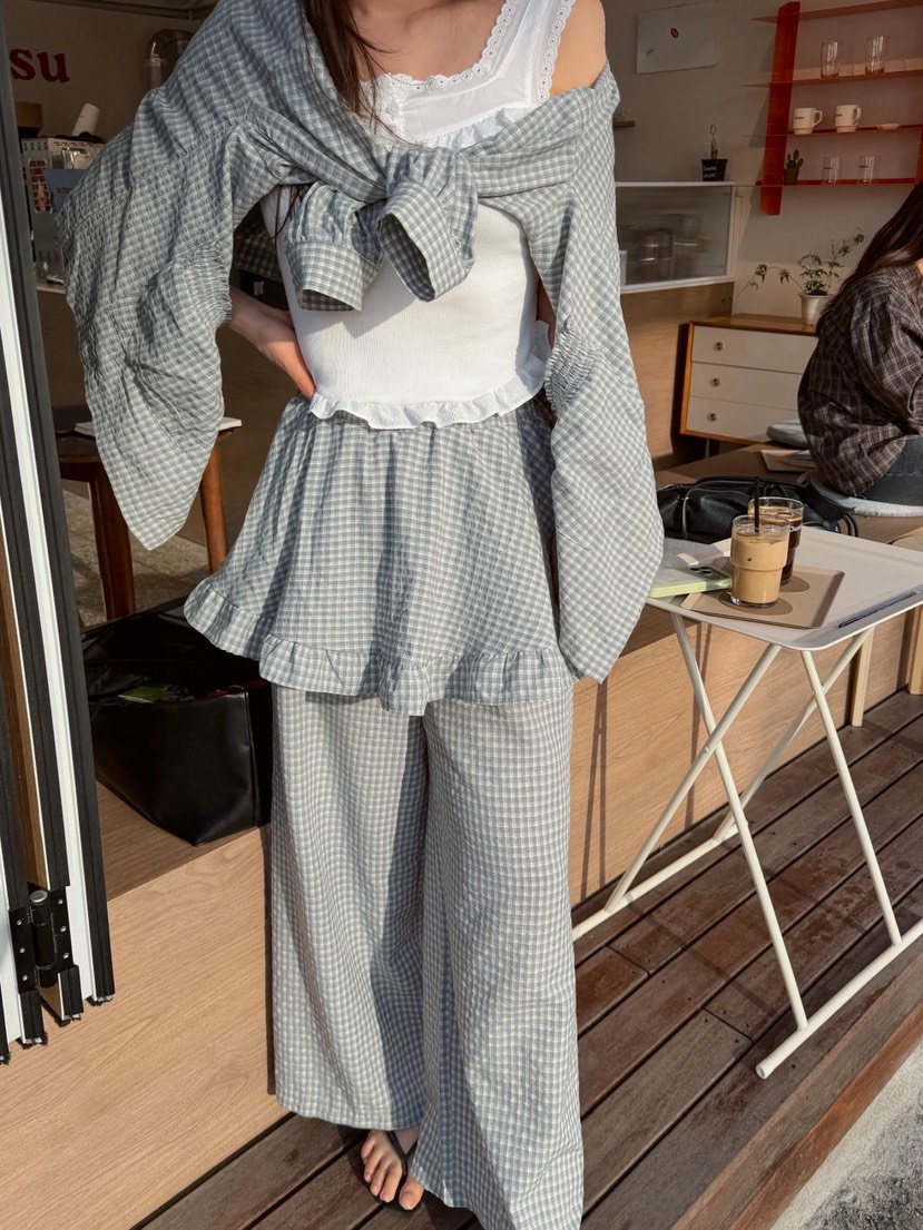 81 MARKET-L韓國直郵實拍女裝新品休閑時尚人氣26春夏裙褲81 MARKET-L裙褲