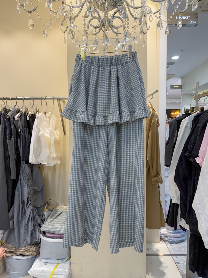 81 MARKET-L韓國直郵實拍女裝新品休閑時尚人氣26春夏裙褲81 MARKET-L裙褲圖色1