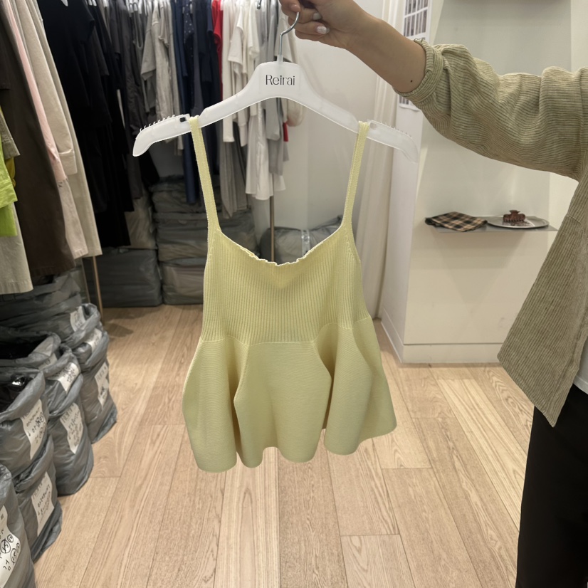 REIRAI韓國直郵女士新款熱賣26夏季人氣26春夏推薦吊帶背心Reirai吊帶/背心圖色5