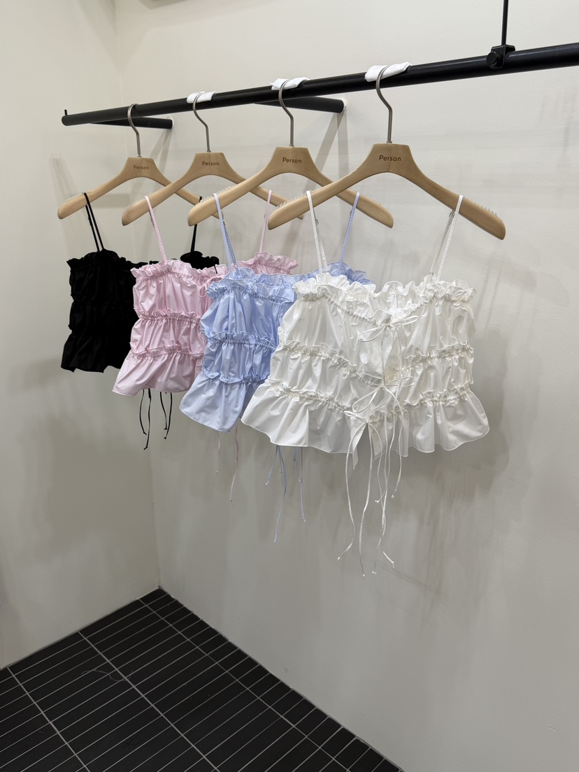 PERSON韓國直郵女裝新款熱賣26夏季推薦26春夏時尚吊帶背心PERSON吊帶/背心