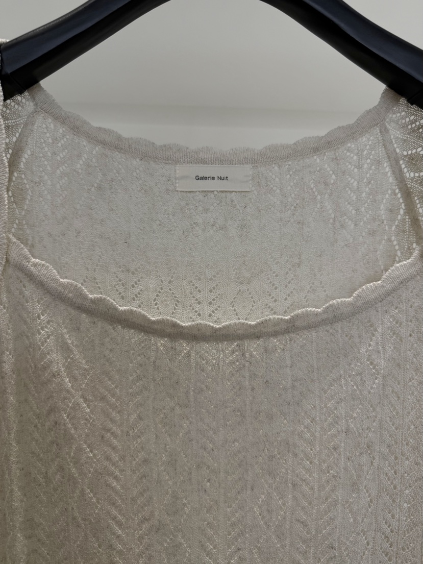 GALERIE NUIT韓國東大門直郵女裝新款熱賣針織衫短袖針織衫鏤空GALERIE NUIT針織衫