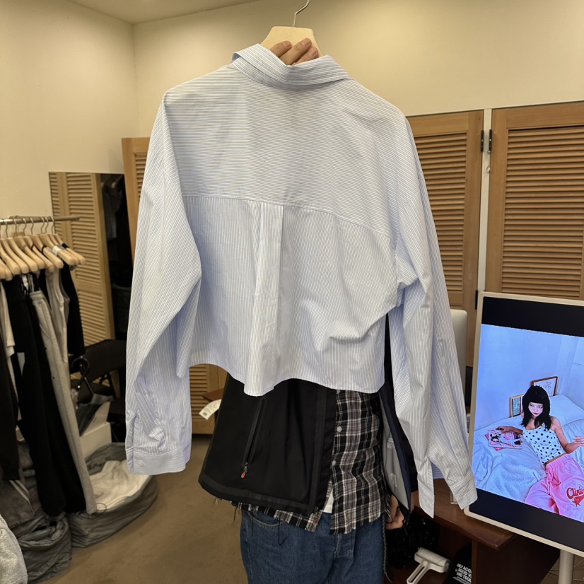 NUT東大門實拍韓國女裝新品26夏季26春夏休閑職業襯衫蕾絲衫NUT襯衫/蕾絲衫