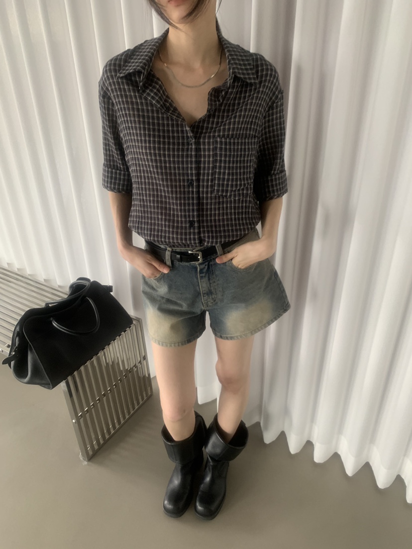 TRUE韓國直郵實拍女裝新款26春夏休閑時尚推薦襯衫蕾絲衫TRUE襯衫/蕾絲衫