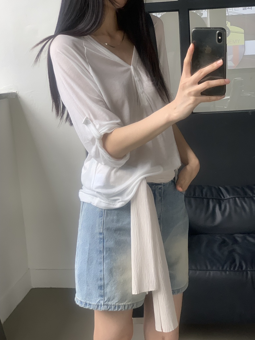 TRUE韓國代購女裝新款熱賣時尚26春夏26夏季職業休閑人氣T恤TRUET恤