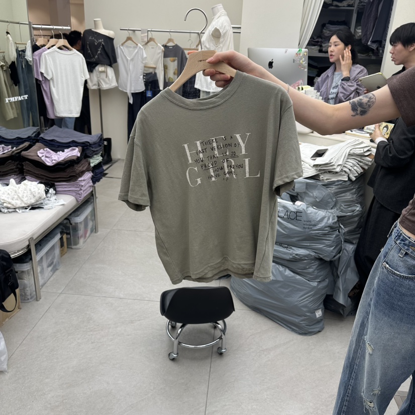 I MFACT韓國直郵女裝新款熱賣26春夏時尚職業人氣推薦T恤I MFACTT恤圖色1