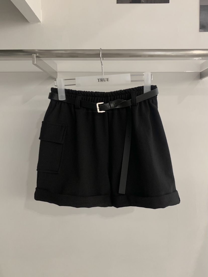 TRUE韓國直郵實拍女裝新品26夏季休閑時尚職業短褲不含腰帶TRUE短褲圖色2