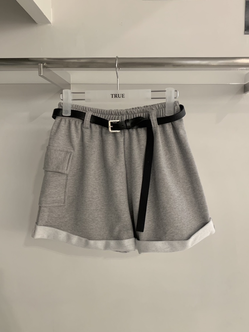 TRUE韓國直郵實拍女裝新品26夏季休閑時尚職業短褲不含腰帶TRUE短褲圖色3