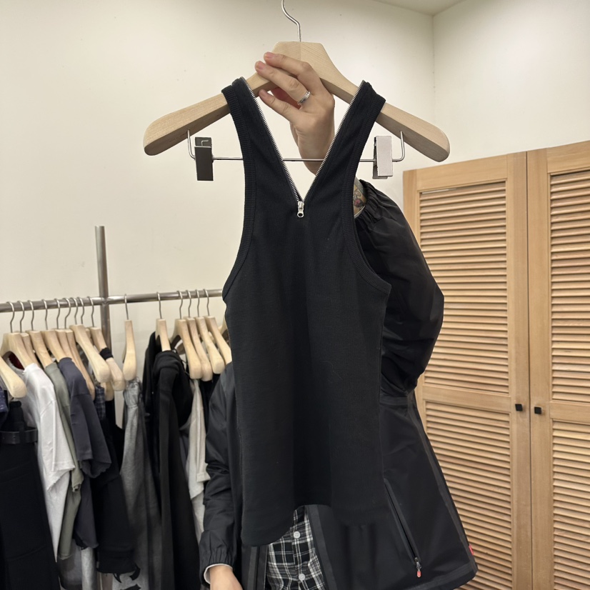 NUT韓國直郵女士新品26夏季推薦26春夏休閑職業吊帶背心格子NUT吊帶/背心