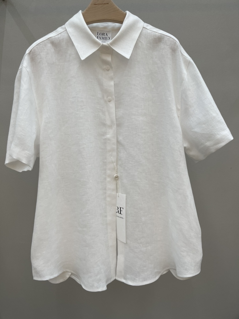 PLUS HONG-P韓國直郵女裝新品26夏季推薦襯衫蕾絲衫亞麻LORA FAMILY/PLUS HONG襯衫/蕾絲衫