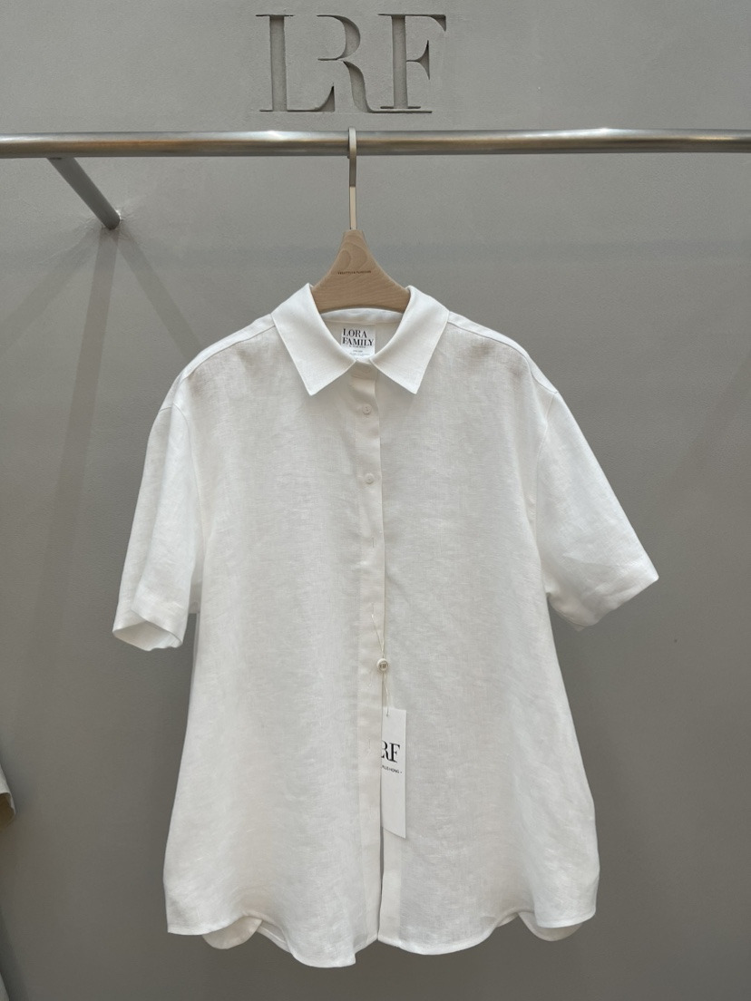 PLUS HONG-P韓國直郵女裝新品26夏季推薦襯衫蕾絲衫亞麻LORA FAMILY/PLUS HONG襯衫/蕾絲衫圖色2