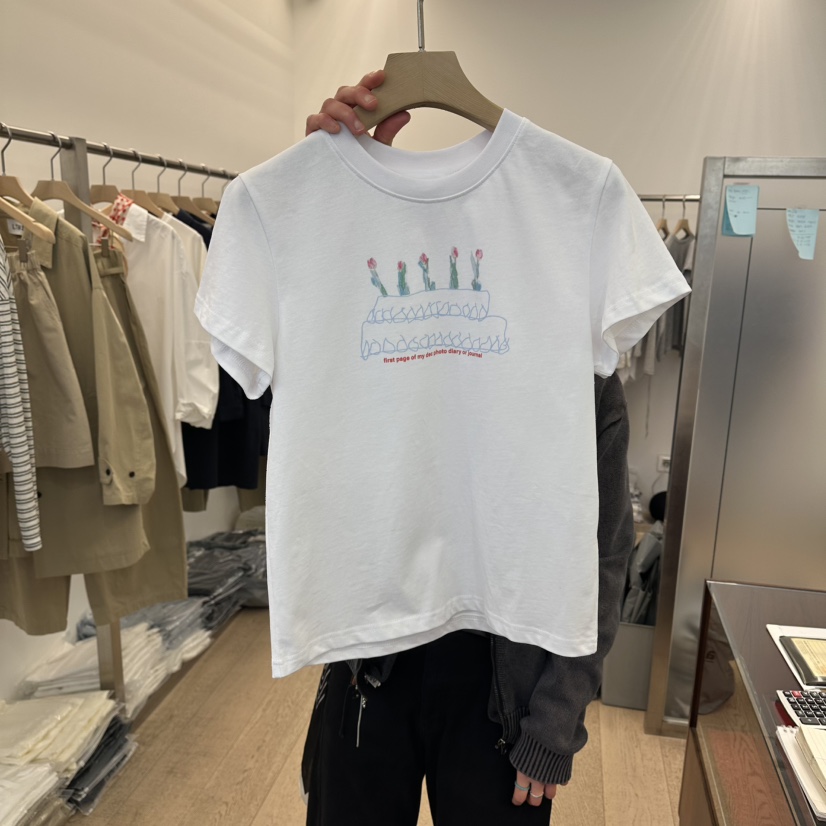 LTMS韓國直郵女裝新品時尚熱賣26夏季推薦26春夏休閑職業T恤LTMST恤圖色1