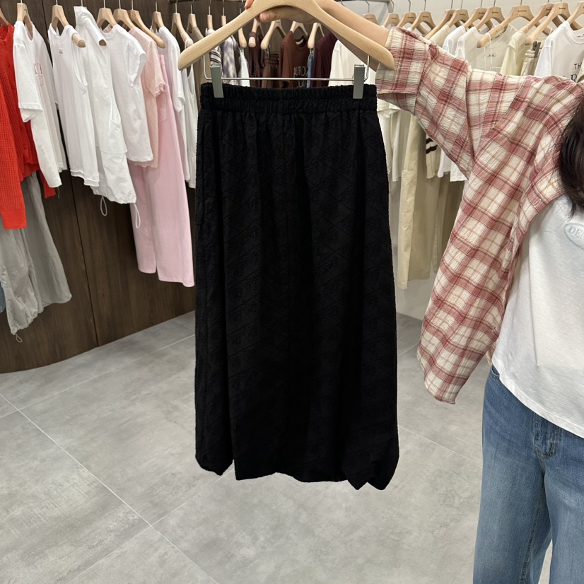 URBANSTORY/REMAKING韓國東大門代購女裝新品職業長裙刺繡Remaking/URBANSTORY長裙