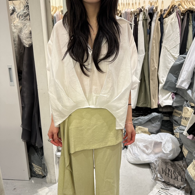BERTHA韓國代購女裝新款推薦26春夏26夏季襯衫蕾絲衫天絲BERTHA襯衫/蕾絲衫圖色2