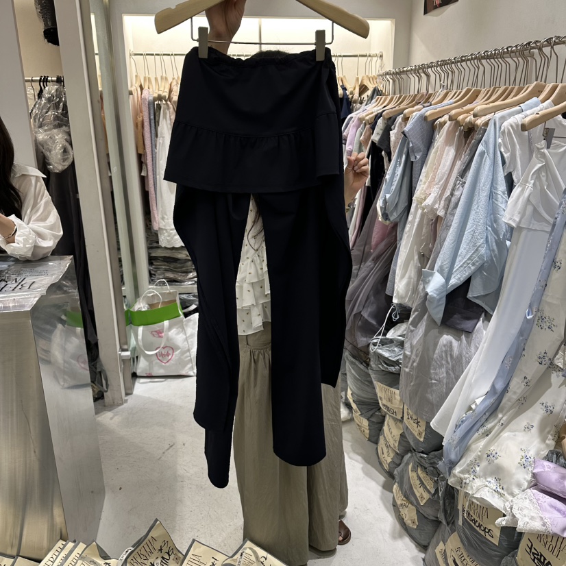 BERTHA東大門實拍韓國女裝新品人氣休閑打底褲鯊魚褲褶皺BERTHA打底褲/鯊魚褲圖色2