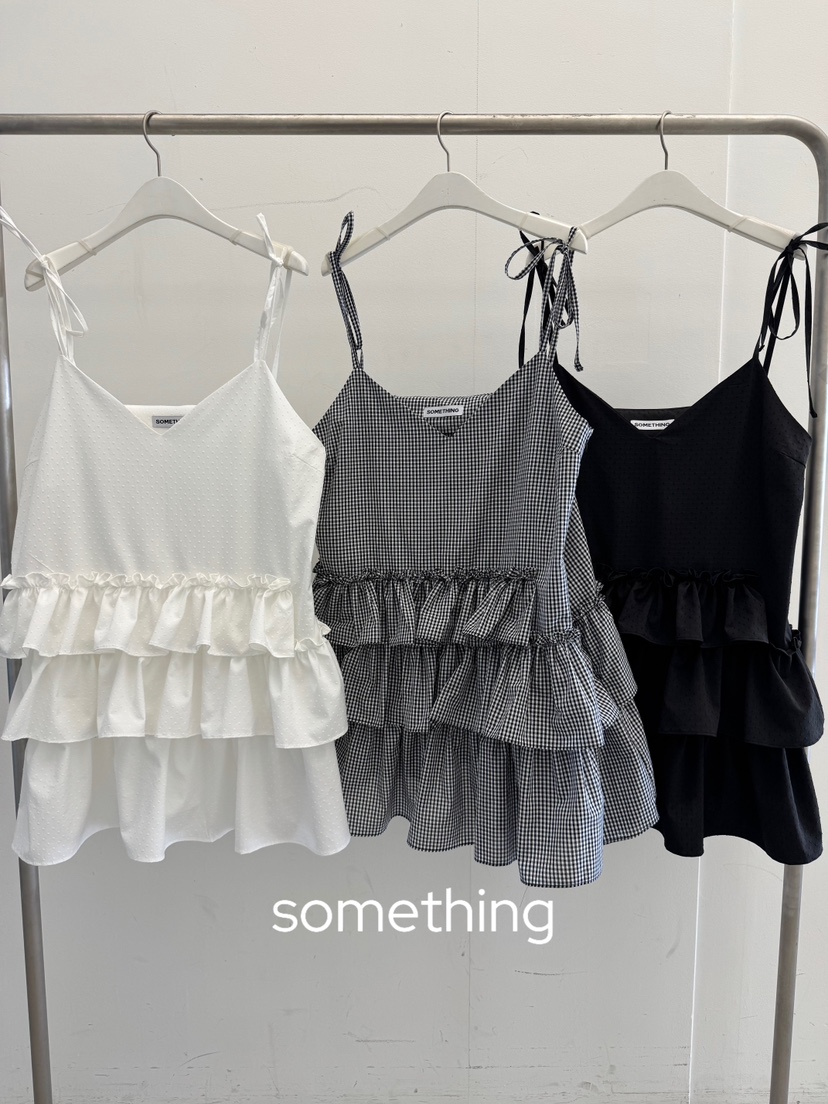 SOMETHING-L/FANCY韓國代購女裝新款休閑推薦26夏季連衣裙SOMETHING-L/FANCY連衣裙
