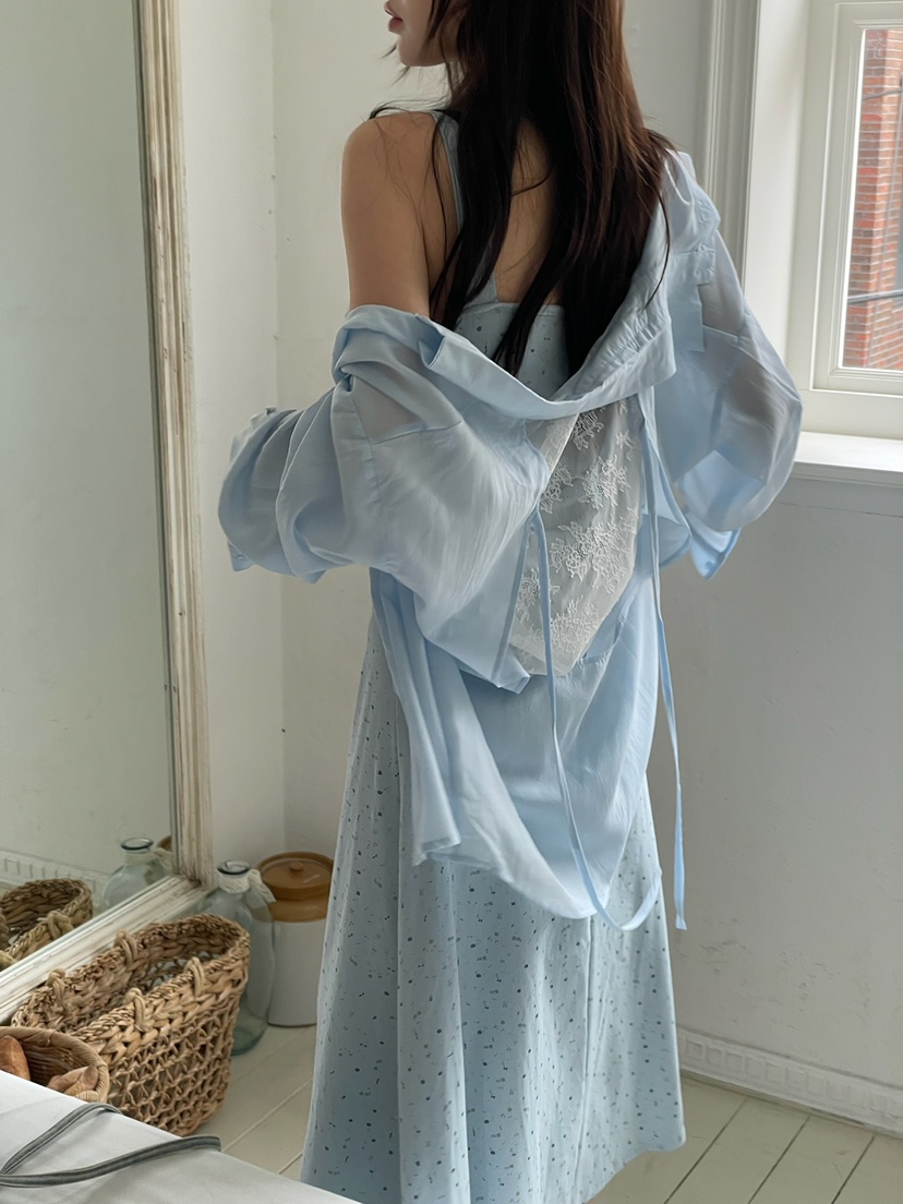 JOURNEY韓國直郵女裝新款26夏季時尚休閑26春夏襯衫蕾絲衫透明JOURNEY襯衫/蕾絲衫