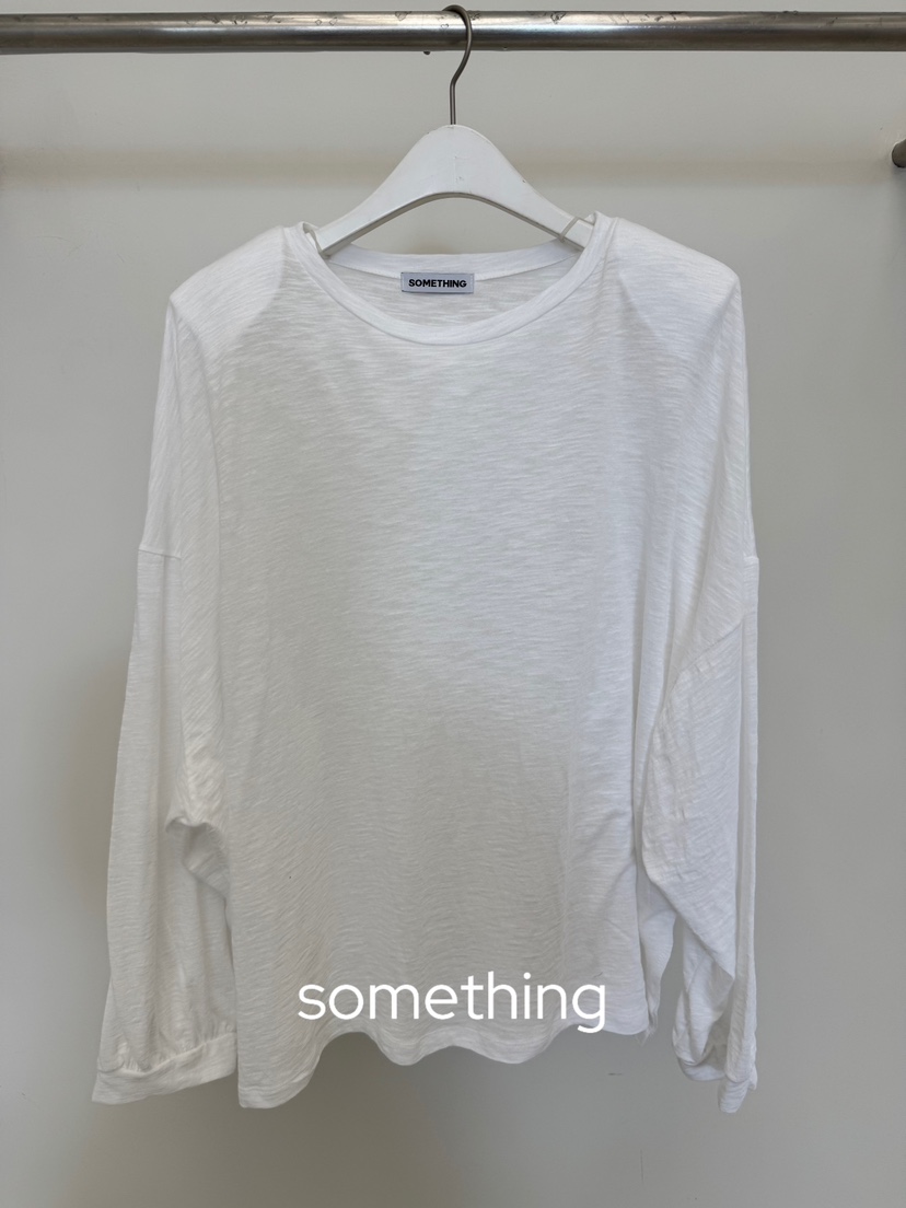 SOMETHING-L/FANCY韓國代購女裝新品休閑職業26春夏長袖T恤SOMETHING-L/FANCY長袖T恤圖色1