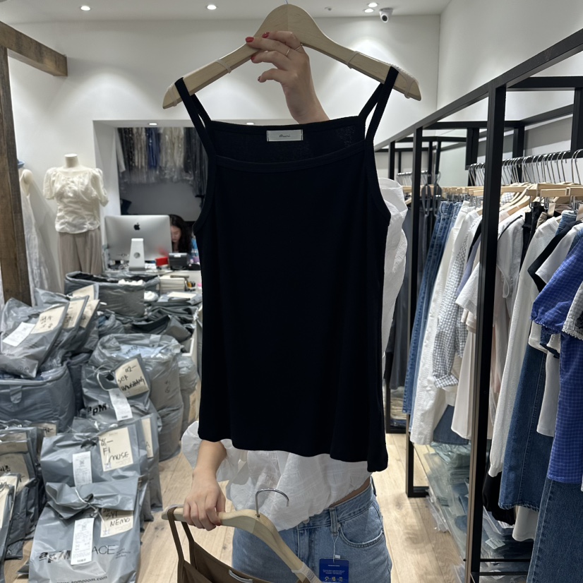 BRUNI/RICOTTA韓國直郵實拍女裝新品休閑26春夏吊帶背心BRUNI/RICOTTA吊帶/背心圖色2