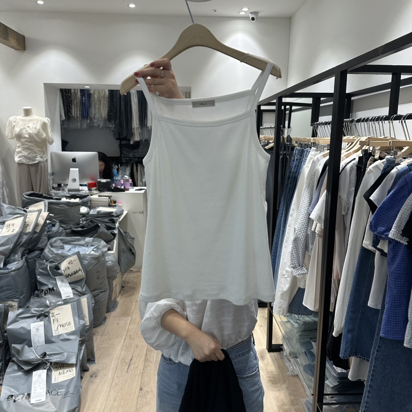 BRUNI/RICOTTA韓國直郵實拍女裝新品休閑26春夏吊帶背心BRUNI/RICOTTA吊帶/背心圖色3