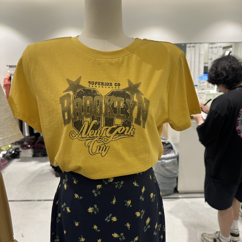 COMBO韓國直郵女裝新款時尚休閑26夏季職業熱賣推薦26春夏T恤COM_BOT恤圖色3