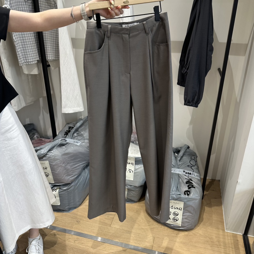 aube nunt韓國直郵女裝新品26春夏休閑職業熱賣推薦休閑褲aube nunt休閑褲圖色1