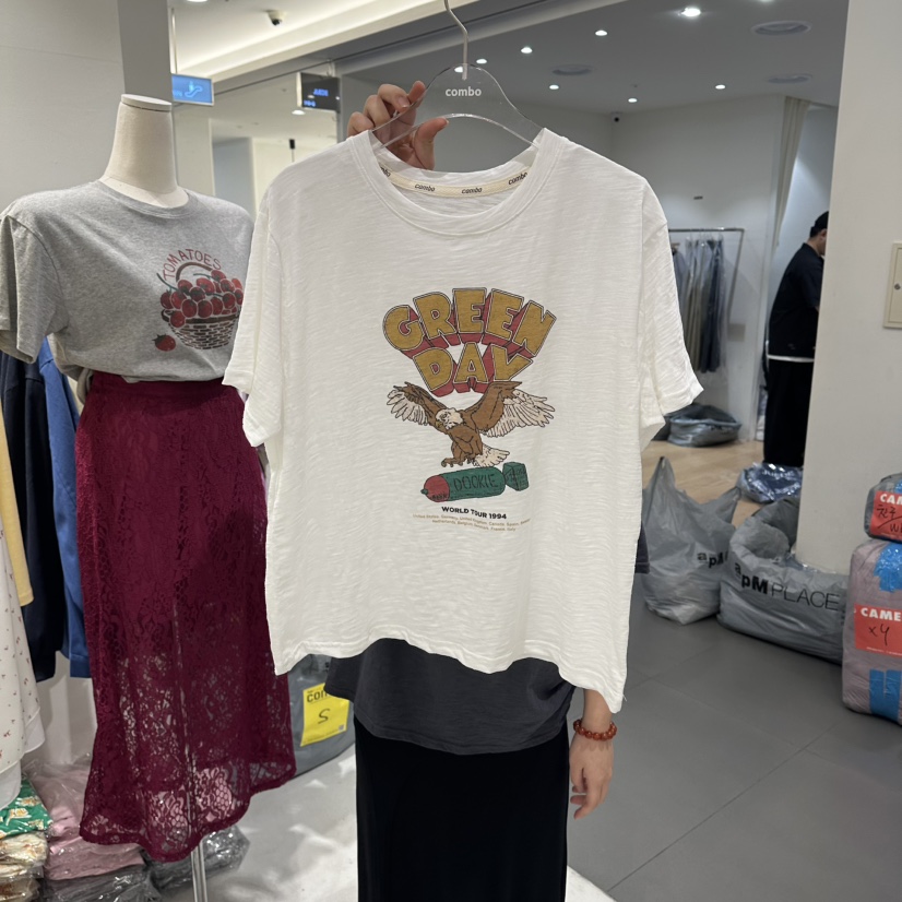 COMBO韓國東大門直郵女士新品推薦26夏季26春夏人氣職業T恤COM_BOT恤圖色2