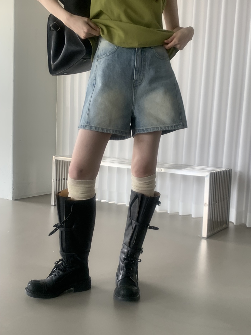 TRUE東大門實拍韓國女士新款職業熱賣推薦26夏季26春夏短褲TRUE短褲