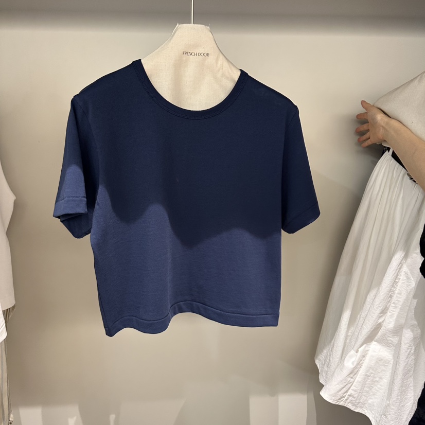 FRENCH DOOR韓國東大門代購女裝新品職業時尚26春夏26夏季T恤FRENCH DOORT恤圖色2