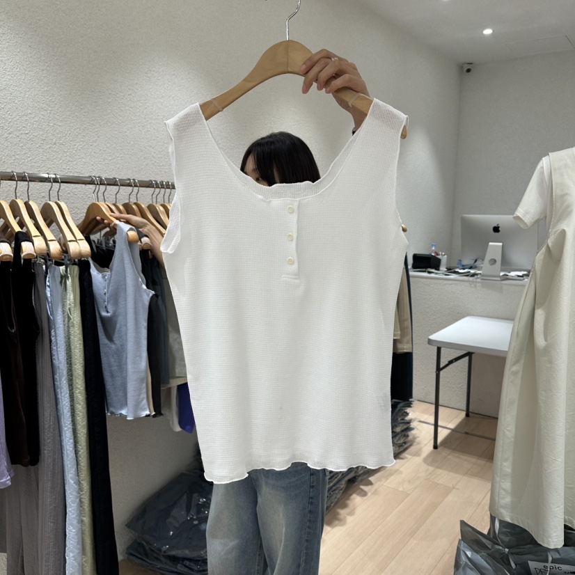 EPIC-S韓國直郵女裝新品人氣職業26春夏熱賣吊帶背心華夫格EPIC-S吊帶/背心圖色1