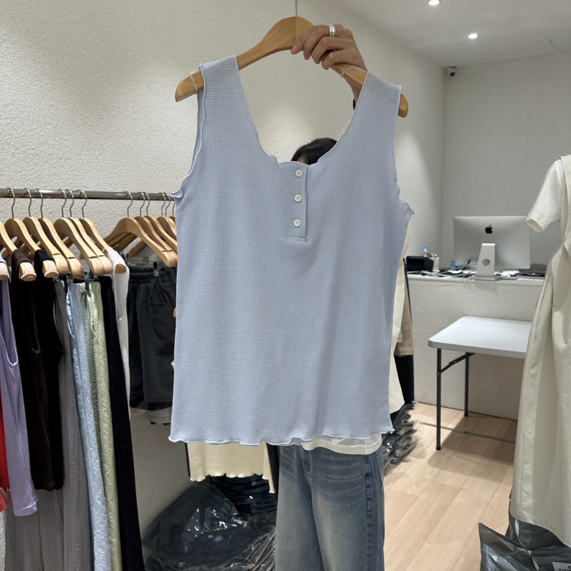 EPIC-S韓國直郵女裝新品人氣職業26春夏熱賣吊帶背心華夫格EPIC-S吊帶/背心圖色2