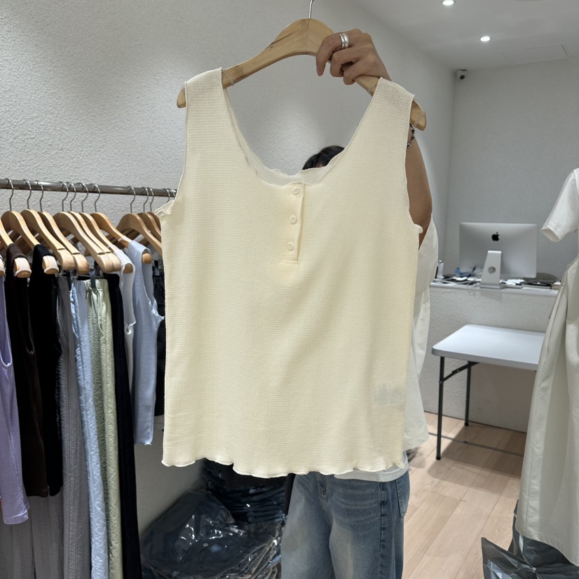EPIC-S韓國直郵女裝新品人氣職業26春夏熱賣吊帶背心華夫格EPIC-S吊帶/背心圖色3