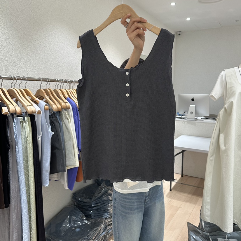 EPIC-S韓國直郵女裝新品人氣職業26春夏熱賣吊帶背心華夫格EPIC-S吊帶/背心圖色4