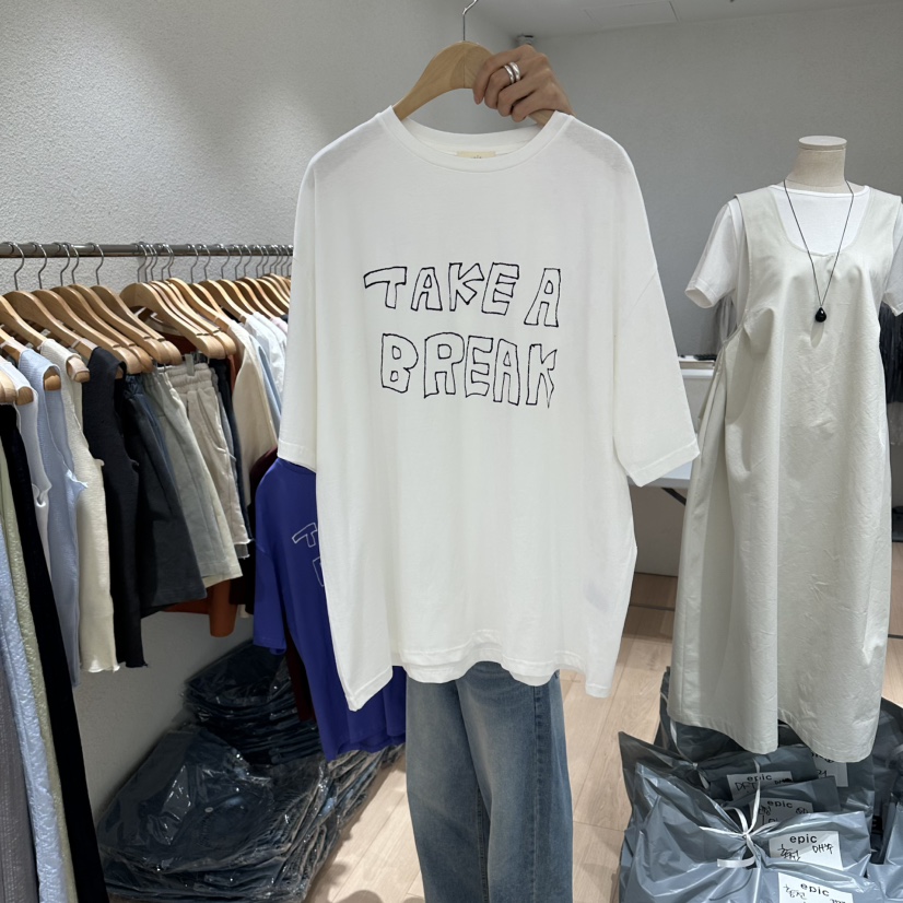 EPIC-S韓國代購女士新品26夏季26春夏時尚人氣職業推薦T恤EPIC-ST恤圖色1