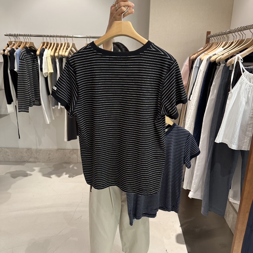 ANDMORE BUTTON韓國直郵女裝新款人氣職業時尚休閑26春夏T恤ANDMORE BUTTONT恤