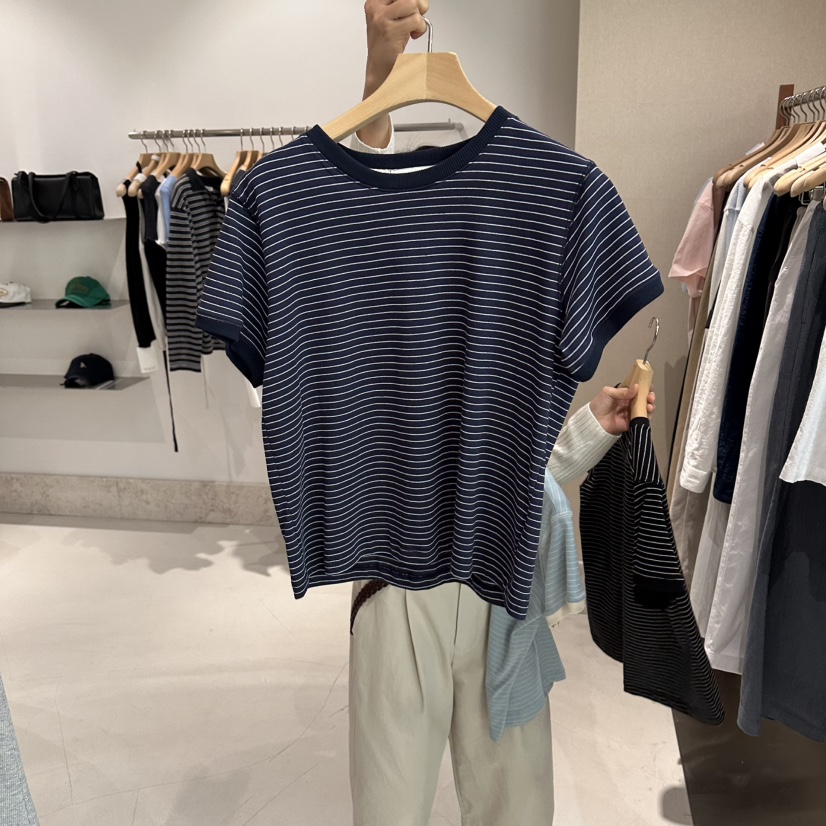ANDMORE BUTTON韓國直郵女裝新款人氣職業時尚休閑26春夏T恤ANDMORE BUTTONT恤圖色2