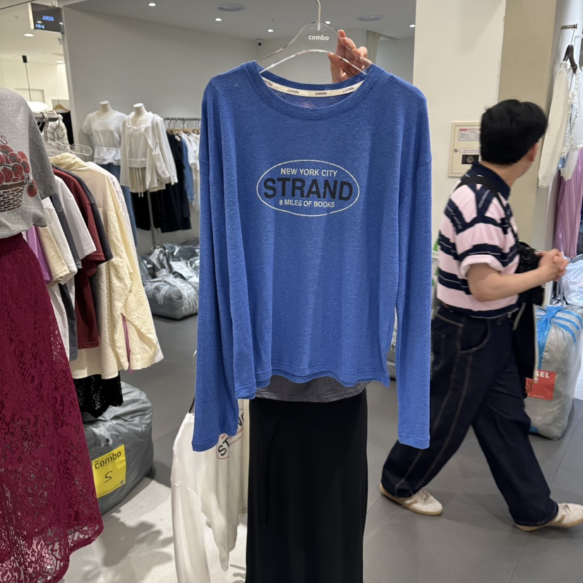 COMBO東大門實拍韓國女裝新品職業26春夏推薦休閑長袖T恤COM_BO長袖T恤圖色3
