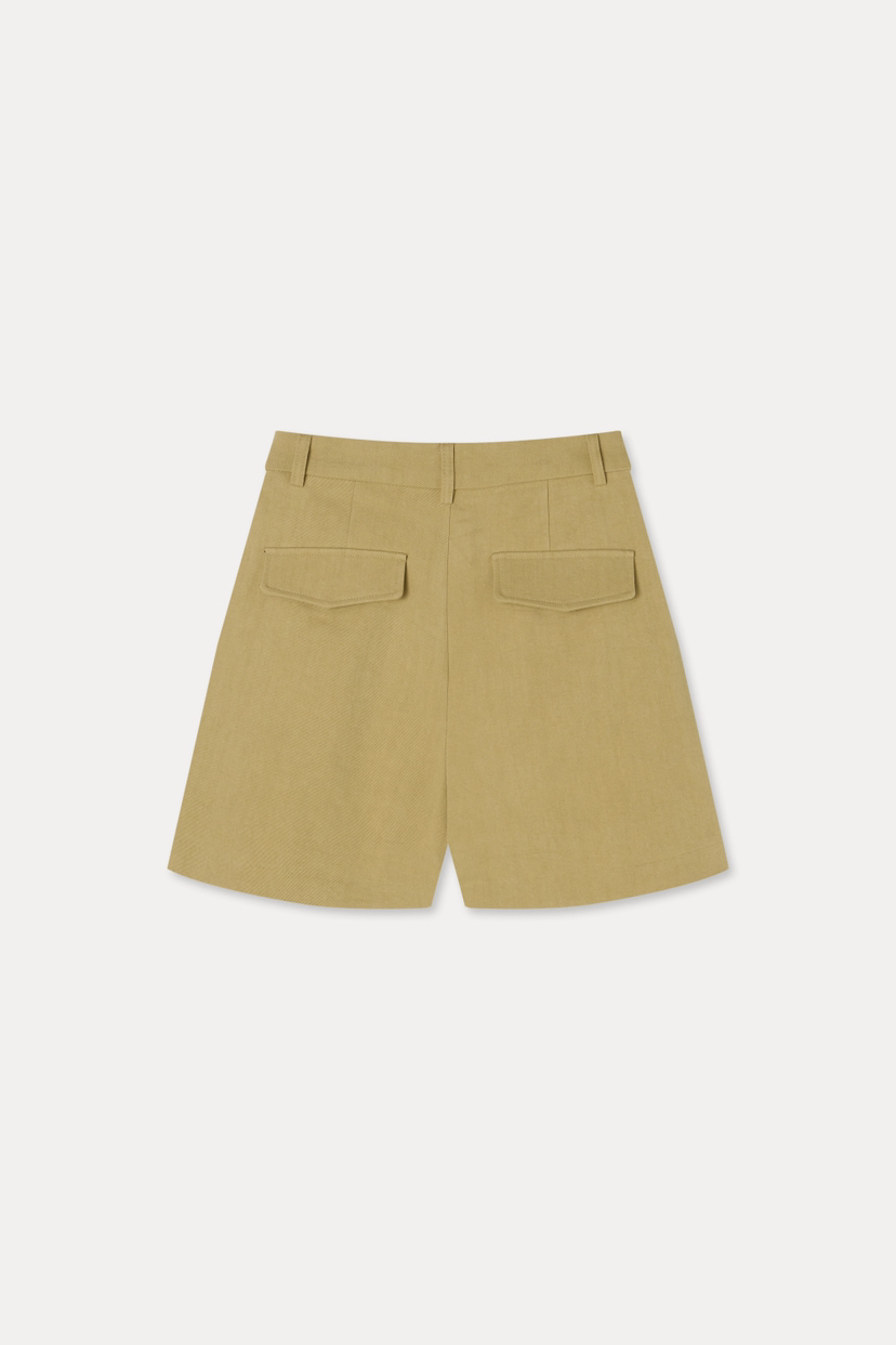 GENTLE B/LOVENTINA韓國東大門代購女裝新品人氣短褲不含腰帶斜紋布棉GENTLE B/LOVENTINA短褲