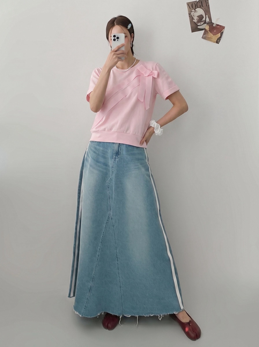 IAAN韓國直郵女士新品人氣26夏季熱賣26春夏職業推薦休閑T恤iaAnT恤