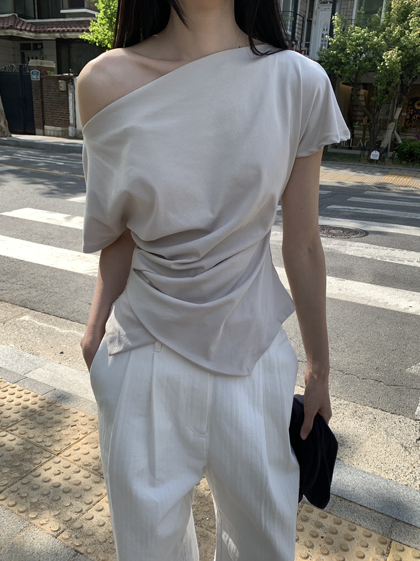 B_GARDER韓國東大門直郵女裝新品職業時尚26夏季推薦人氣T恤B.GARDERT恤圖色2