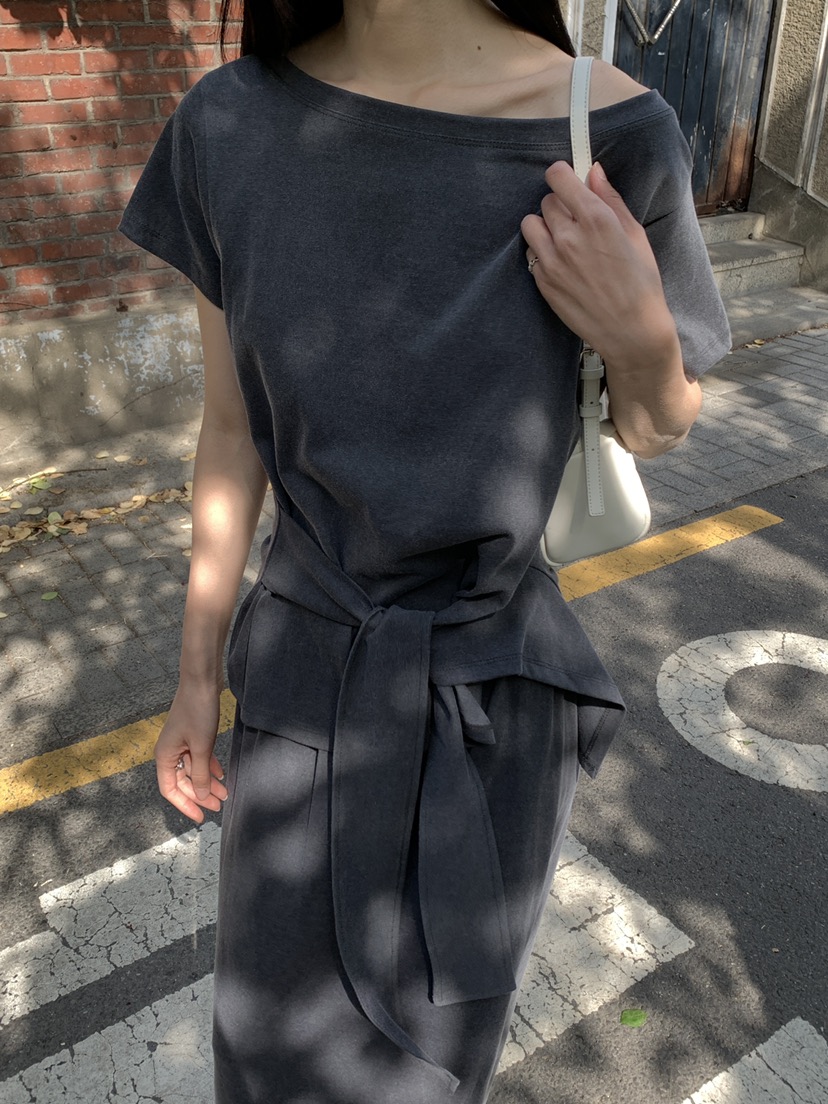 B_GARDER韓國直郵實拍女裝新款熱賣26夏季26春夏人氣T恤豬皮B.GARDERT恤