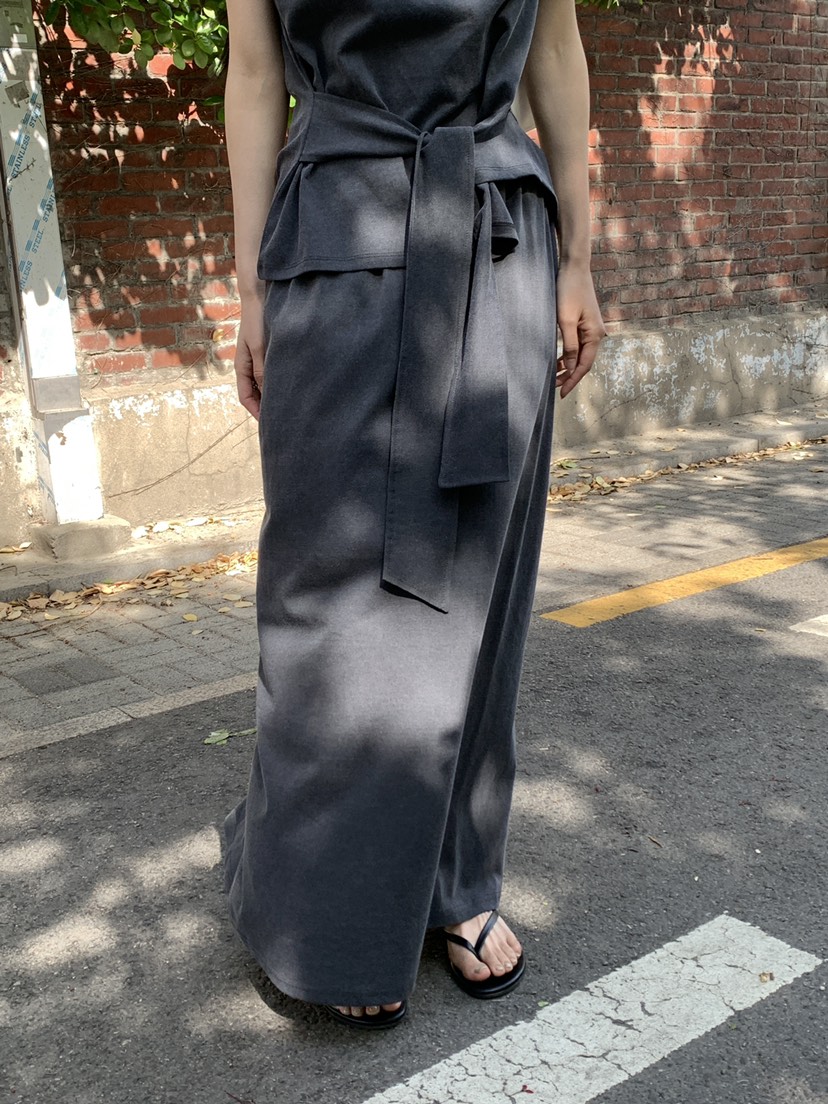 B_GARDER韓國直郵實拍女裝新款休閑推薦熱賣職業26春夏長裙B.GARDER長裙