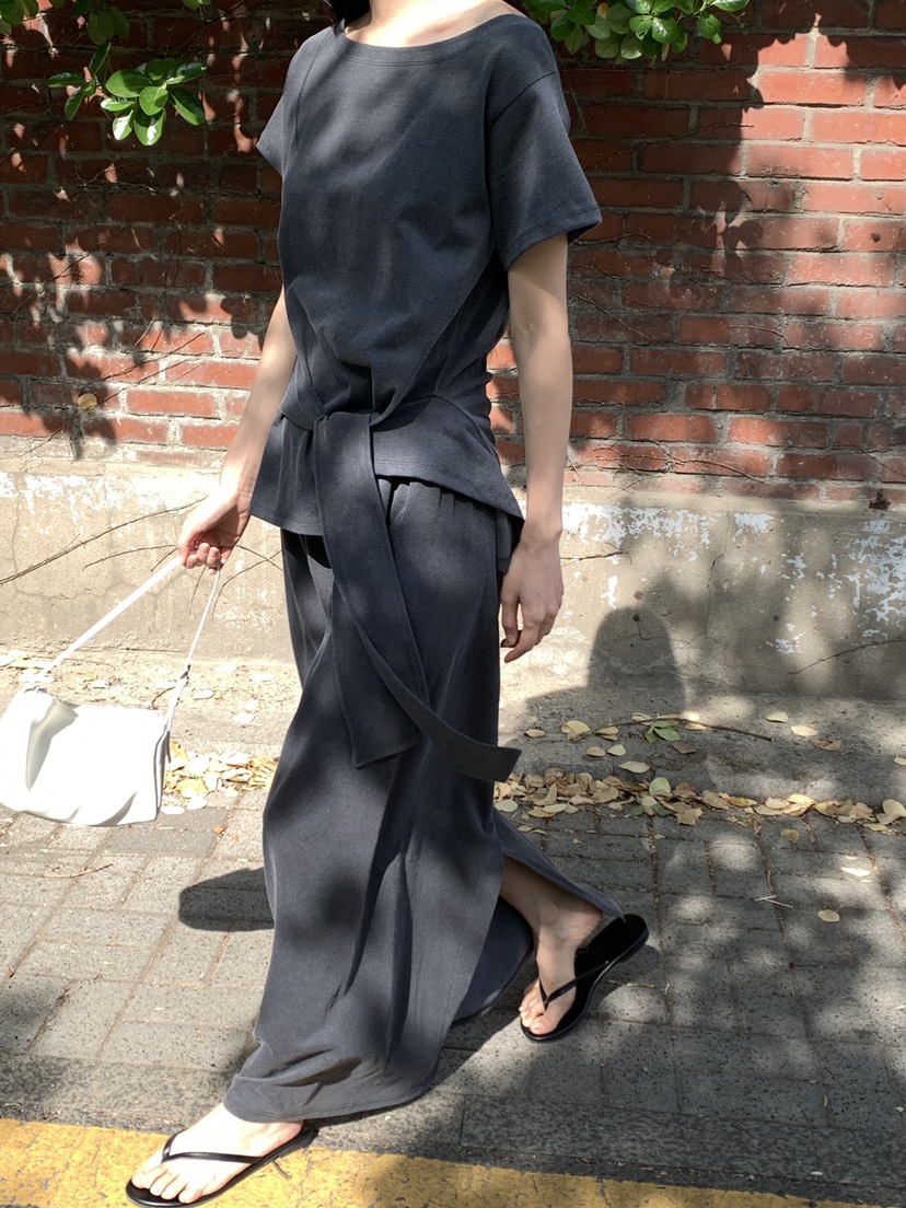 B_GARDER韓國直郵實拍女裝新款休閑推薦熱賣職業26春夏長裙B.GARDER長裙
