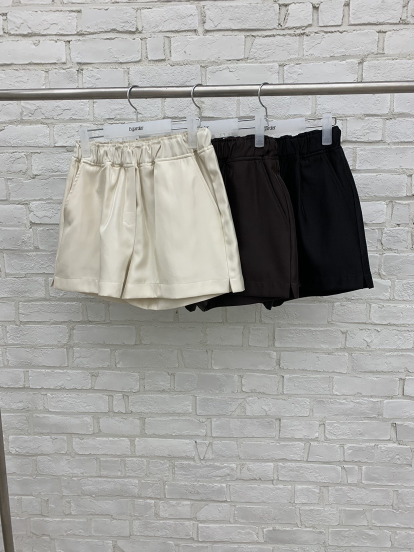B_GARDER韓國直郵女裝新款熱賣休閑職業26春夏26夏季短褲緞面B.GARDER短褲