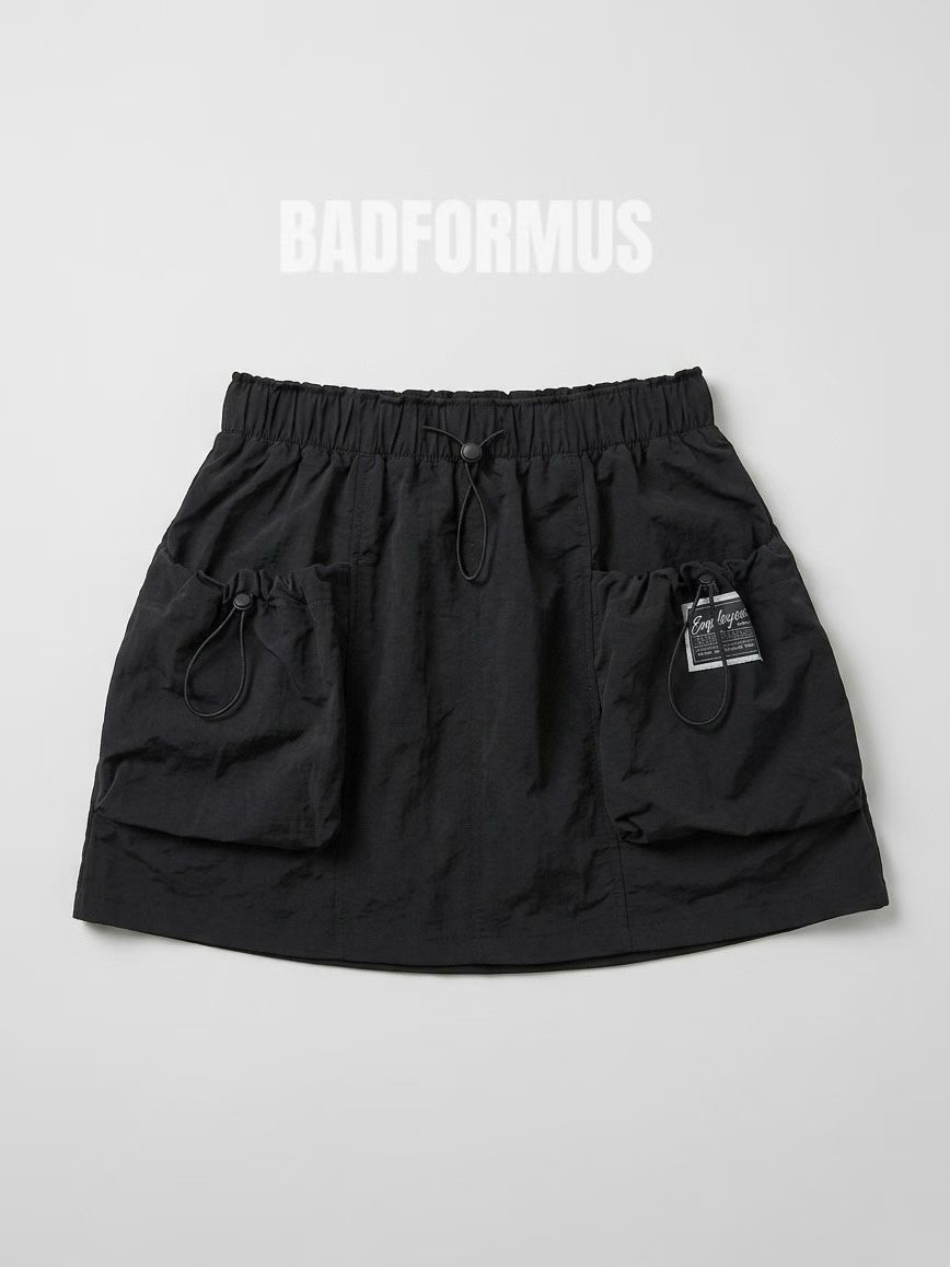 BADFORMUS韓國東大門直郵女裝新品人氣休閑時尚推薦短裙口袋BADFORMUS短裙圖色2