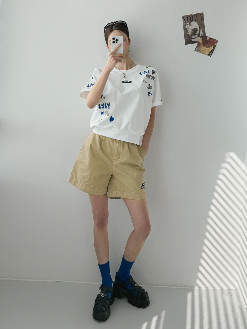 IAAN韓國直郵女裝新品熱賣26夏季人氣休閑26春夏時尚短褲棉iaAn短褲