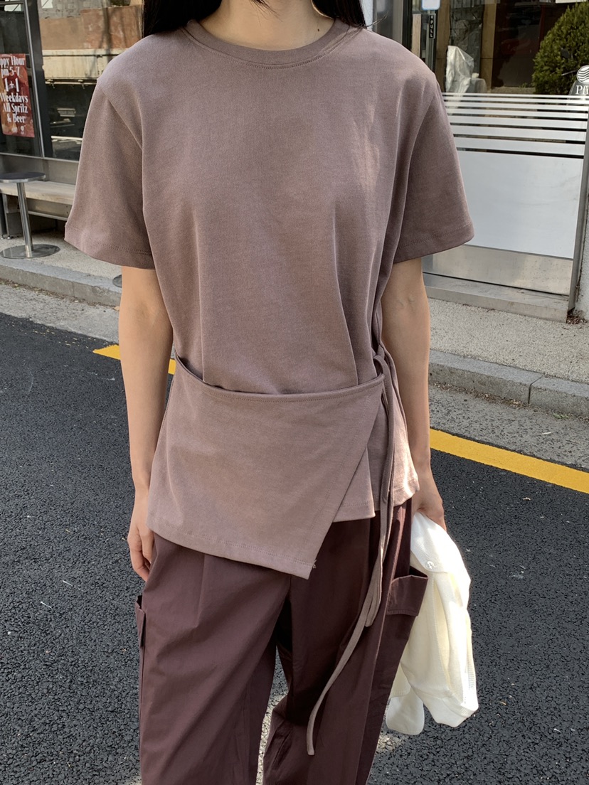 B_GARDER韓國東大門直郵女士新款人氣26春夏職業熱賣26夏季T恤B.GARDERT恤圖色2