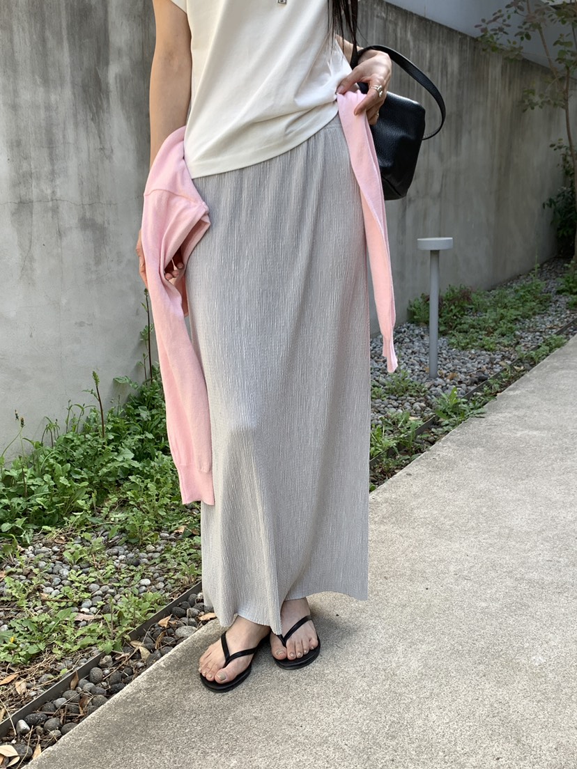 B_GARDER韓國代購女裝新品26春夏熱賣26夏季長裙百褶褶裙B.GARDER長裙